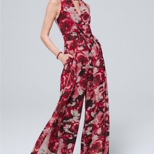 Floral Halter Jump Suit